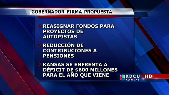 Gobernador Brownback firma propuesta Gobernador Brownback firma propuesta