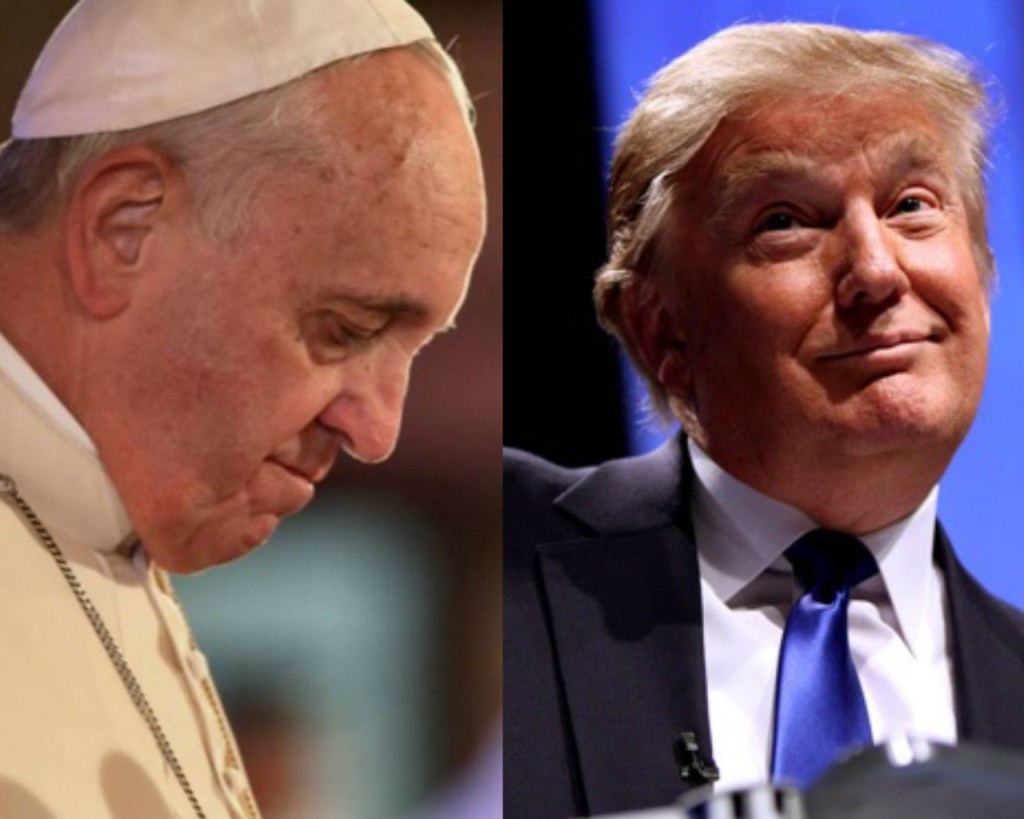 Donald Trump, tan admirado como el papa Francisco en EEUU