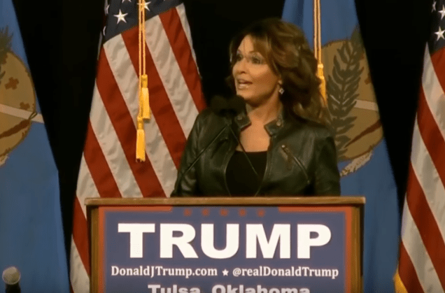 Sarah Palin arremete contra campaña de Ted Cruz