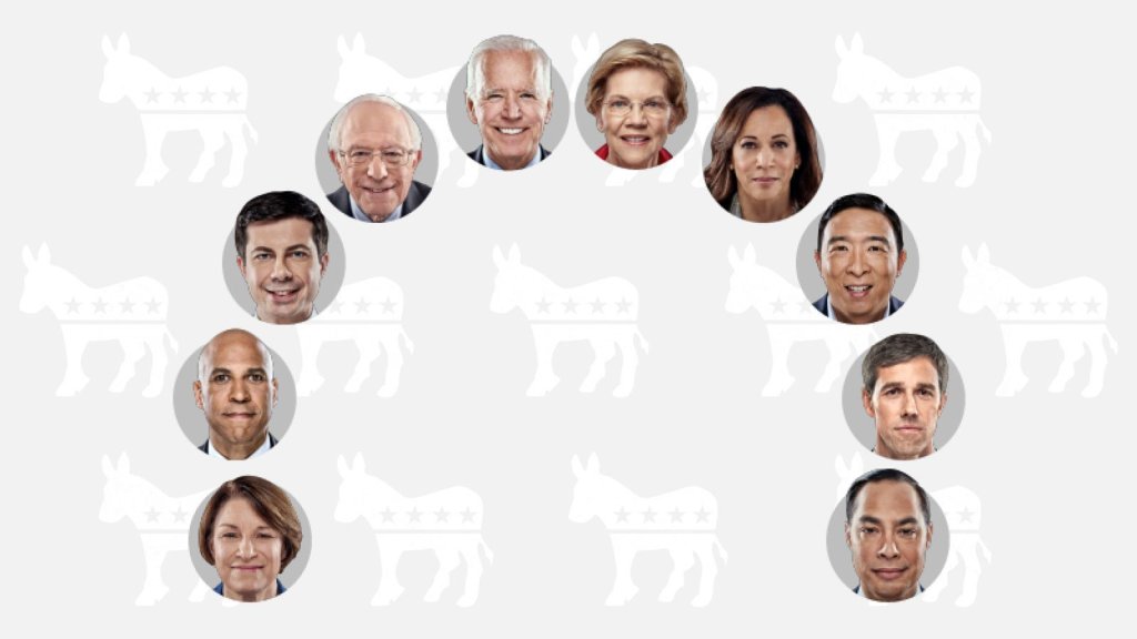 Candidatos demócratas se miden en tercer debate en Houston, Texas