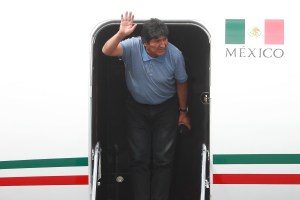 LLegó a México el expresidente de Bolivia Evo Morales