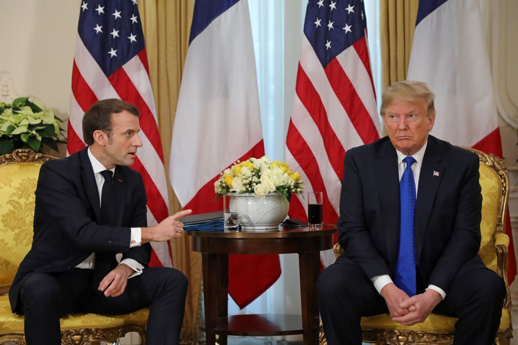 Drama en la cumbre de la OTAN: se pelean Macron y Trump