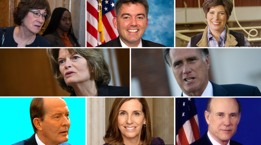 8 senadores republicanos que podrían romper filas en el “impeachment”
