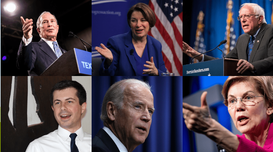 6 candidatos demócratas se miden en Las Vegas