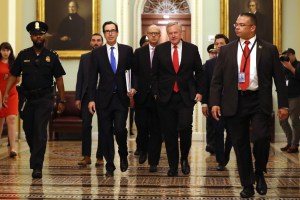 Steven Mnuchin, Eric Ueland, Mark Meadows